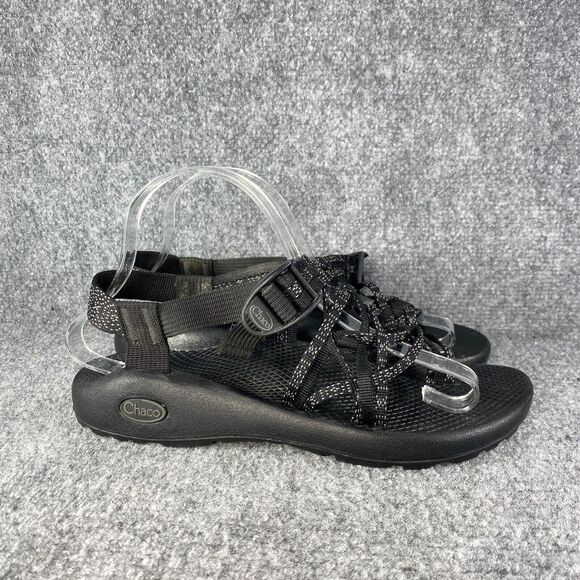 Chaco Shoes - Chaco ZX3 Sandals Womens 9 Black White Polka Dot Strappy Hiking Trail Shoes